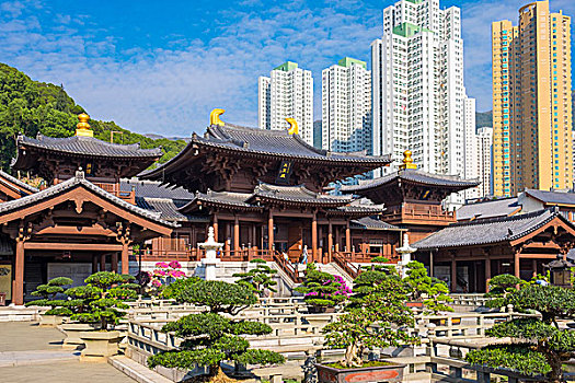 女修道院,黃大仙祠,地区,九龙,香港,中国,亚洲