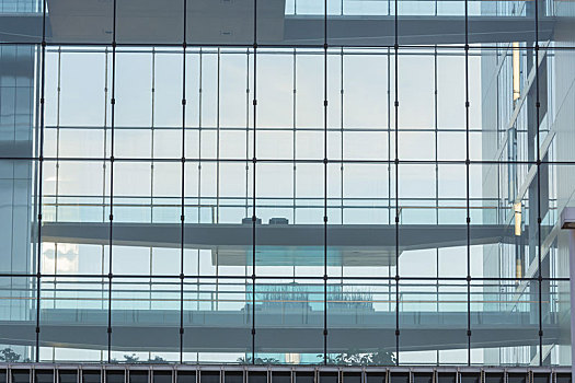 玻璃幕墙,现代办公室,建筑