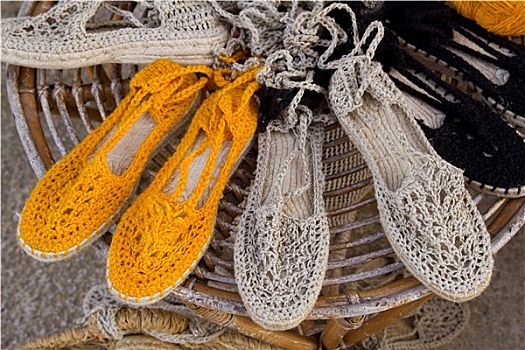 伊比萨岛,地中海,传统,鞋