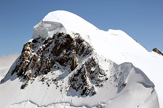 雪冠,顶峰,马塔角,冰河,乐园,策马特峰,瓦莱,瑞士