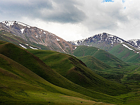 山景,吉尔吉斯斯坦,亚洲