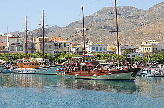 南,爱琴海,希腊,船