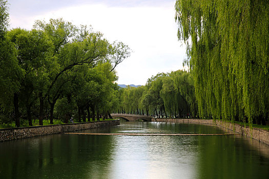 北京皇家园林颐和园昆玉河