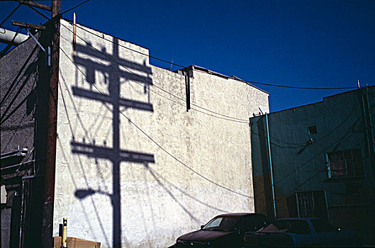 影子,墙壁,洛杉矶