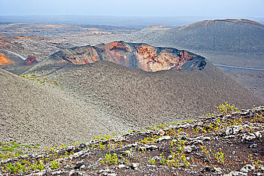 帝曼法雅,火山,国家,公园,兰索罗特岛,加纳利群岛,西班牙,欧洲