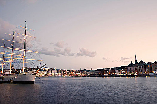 帆船,斯德哥尔摩,瑞典,斯堪的纳维亚,欧洲