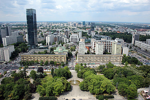 风景,宫殿,文化,华沙,城市,波兰