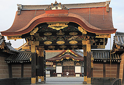 日本,京都,二条城,大门,宫殿