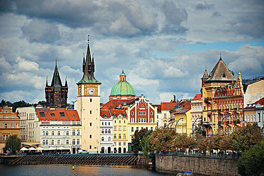 布拉格,城市风光,古建筑,捷克共和国