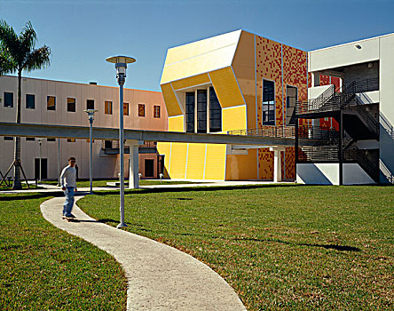 学校,建筑,迈阿密