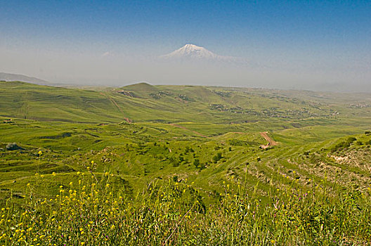 风景,上方,朴素,攀升,亚美尼亚