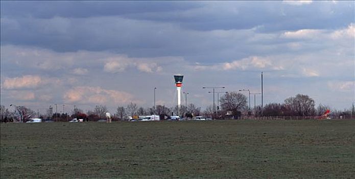 控制塔,机场,白天,风景,地点