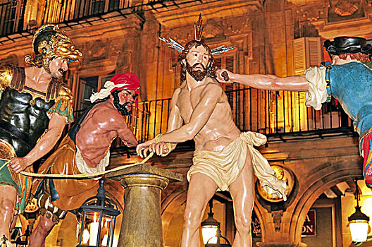 西班牙,圣坛,耶稣受难日,队列,圣周,萨拉曼卡