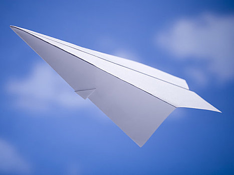 纸飞机,蓝天