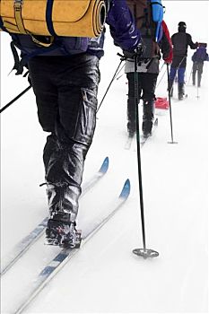 滑雪者,冰冷,天气,瑞典