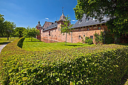 城堡,藻厄兰,北莱茵威斯特伐利亚,德国,欧洲