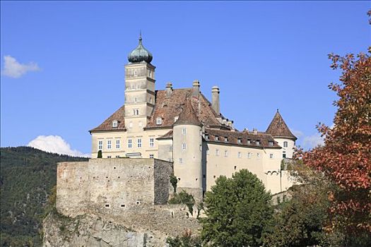 城堡,多瑙河,奥地利,下奥地利州,瓦绍,区域