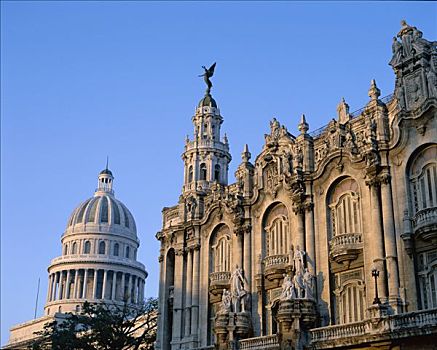 剧院,国会大厦建筑,哈瓦那,古巴