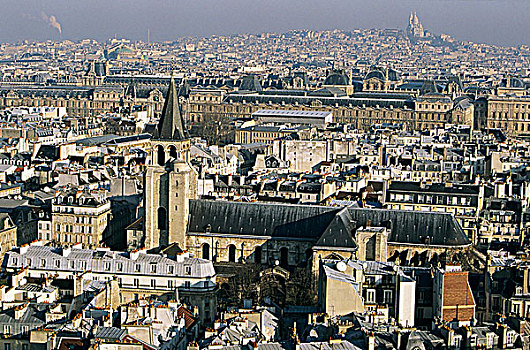 法国,巴黎,圣日耳曼,地区,教堂,背影