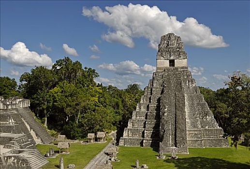 玛雅,遗址,一号神庙,尤卡坦半岛,危地马拉,中美洲