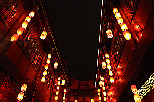 成都锦里夜景