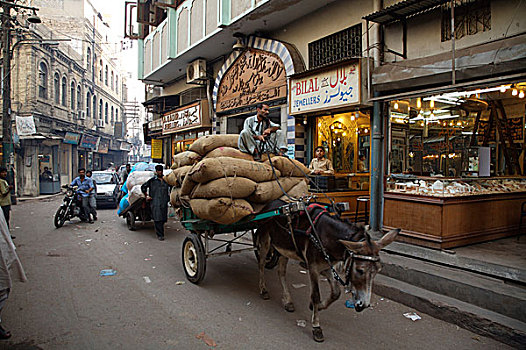 饰品,市场,附近,卡拉奇,交易,城市,巴基斯坦,九月,2006年