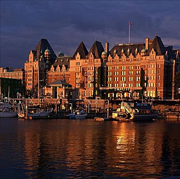 酒店,水岸,皇后酒店,维多利亚,不列颠哥伦比亚省,加拿大
