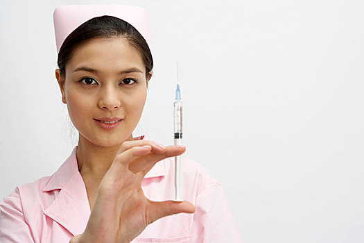 女護士和注射器