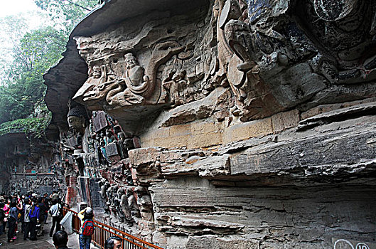 世界文化遗产,大足石刻,全国重点文物保护单位,宝顶山摩岩造像