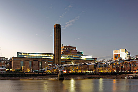 泰特美术馆,现代,千禧桥,伦敦,英格兰,英国,欧洲