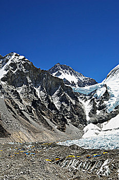 昆布,冰河,萨加玛塔国家公园,地区,萨加玛塔,尼泊尔