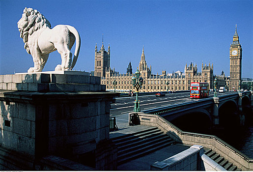 大本钟,国会大厦,威斯敏斯特桥,伦敦,英格兰