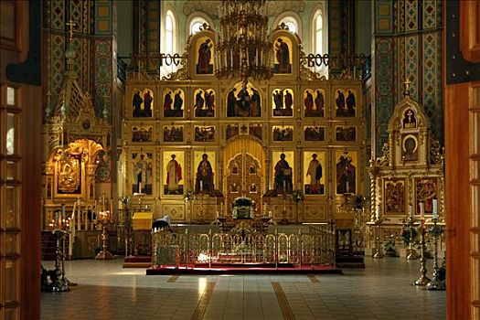 东正教,圣诞,耶稣,大教堂,里加,拉脱维亚,波罗的海国家