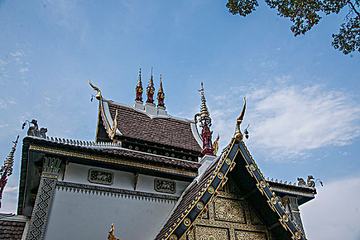 泰国清迈古城契迪龙寺,wat,chedi,luang,偏殿