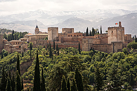 阿尔罕布拉,著名,要塞,西班牙