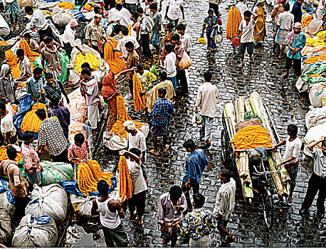 加尔各答,市场,印度