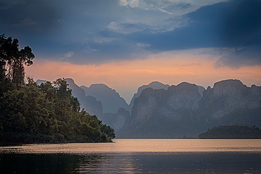 湖,国家公园,苏拉塔尼,省,泰国,亚洲