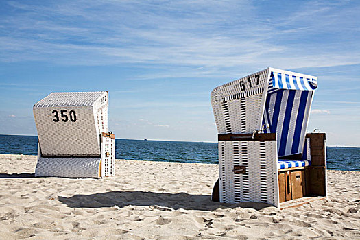 沙滩椅,海洋