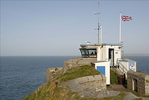 海岸警卫队,国家,机构,车站,海洋,圣艾芙,康沃尔,英格兰,英国,欧洲