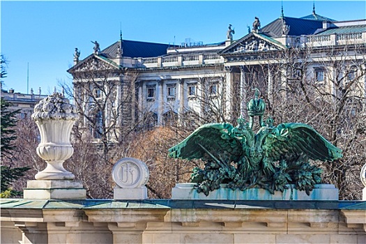 维也纳,入口,门口,霍夫堡,宫殿