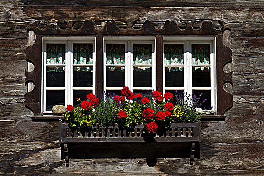 窗户,策马特峰,瓦莱,瑞士,欧洲