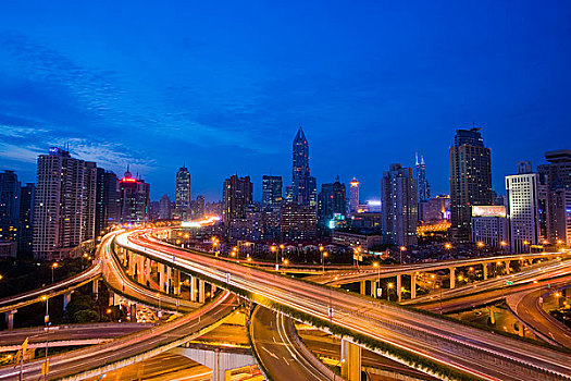 上海,延安路高架,立交橋