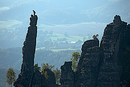 尖顶,撒克逊瑞士,风景,地点