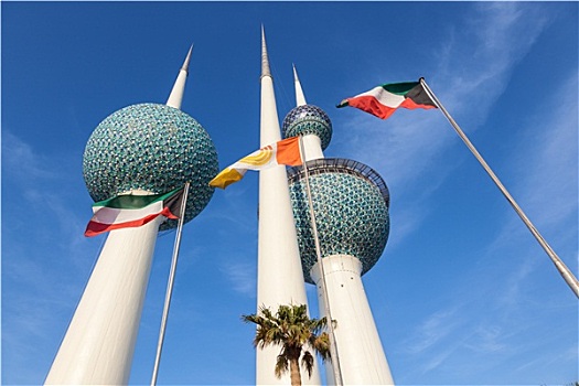 科威特,塔,最好,地标,十二月,科威特城,中东