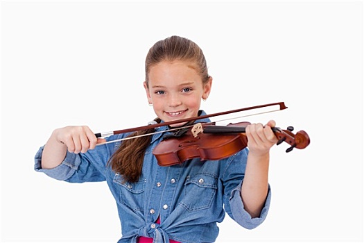 女孩,演奏,小提琴