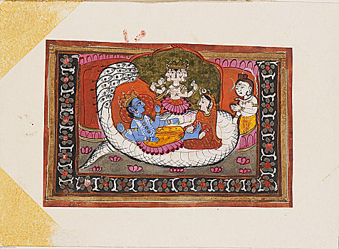 毗湿奴,早,19世纪,艺术家,未知