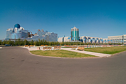 哈萨克斯坦,现代办公室,建筑