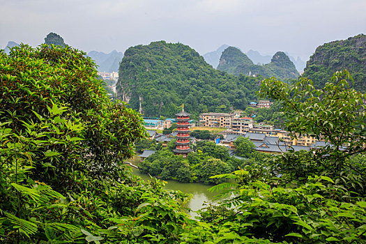 桂林木龙湖风光