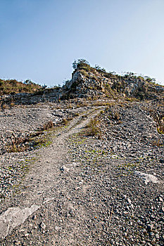 重庆渝北区矿山公园岩石