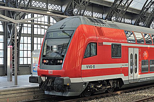 列车,中央车站,德累斯顿,萨克森,德国,欧洲
